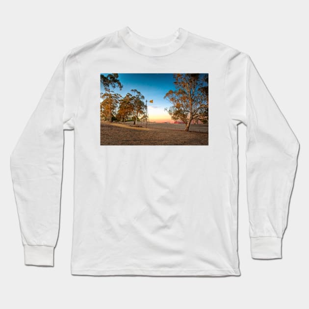 On The Farm - Nairne, South Australia Long Sleeve T-Shirt by Mark Richards